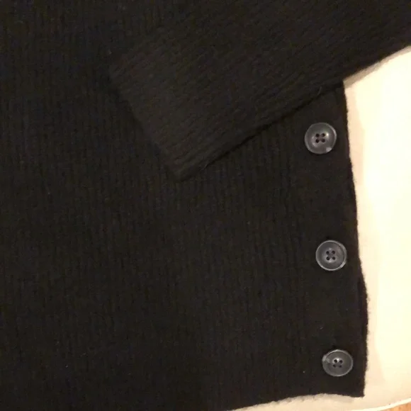 Talbots black boatneck tunic sweater - Picture 4 of 5